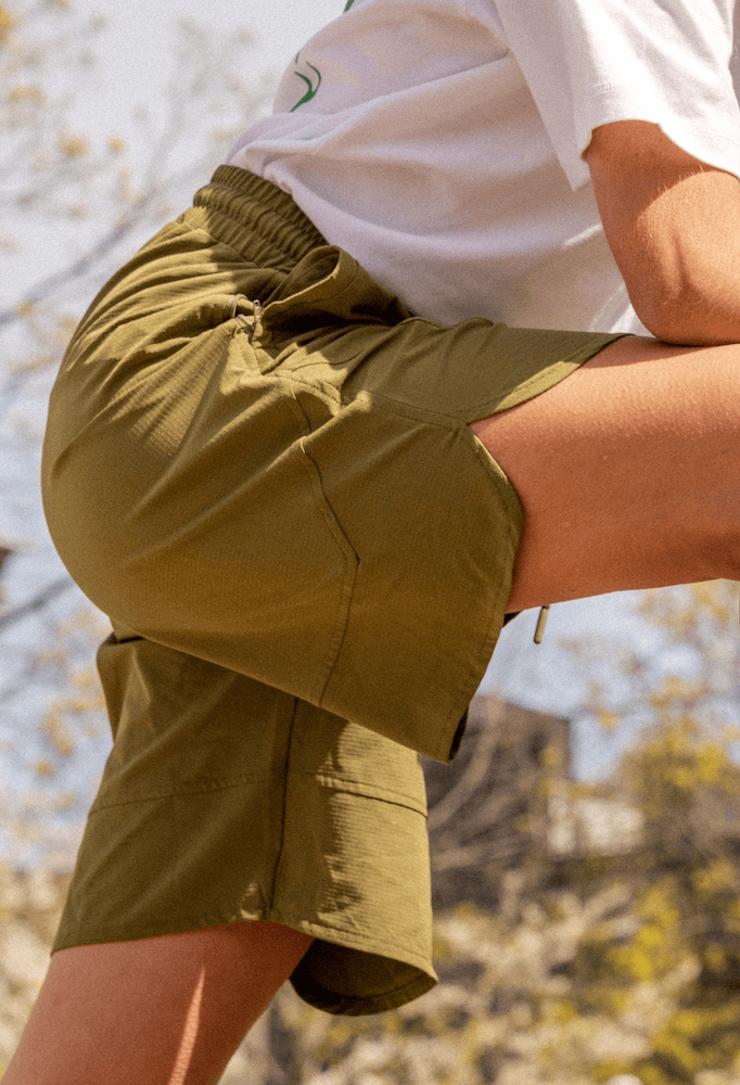 ARKK Apparel ARKK Essential Tech Shorts | Olive Drab White Shorts